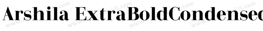 Arshila ExtraBoldCondensed字体转换